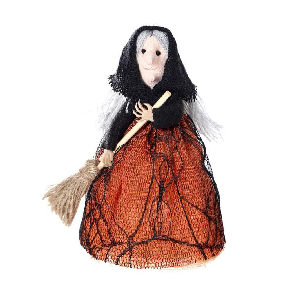 Halloween Witch Broom Decoration – Hanging Spooky Home Decor for Party & Gift Display