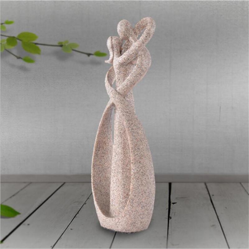 Romantic Sandstone Cameo Couple Statue Home Decor Gift for Newlyweds