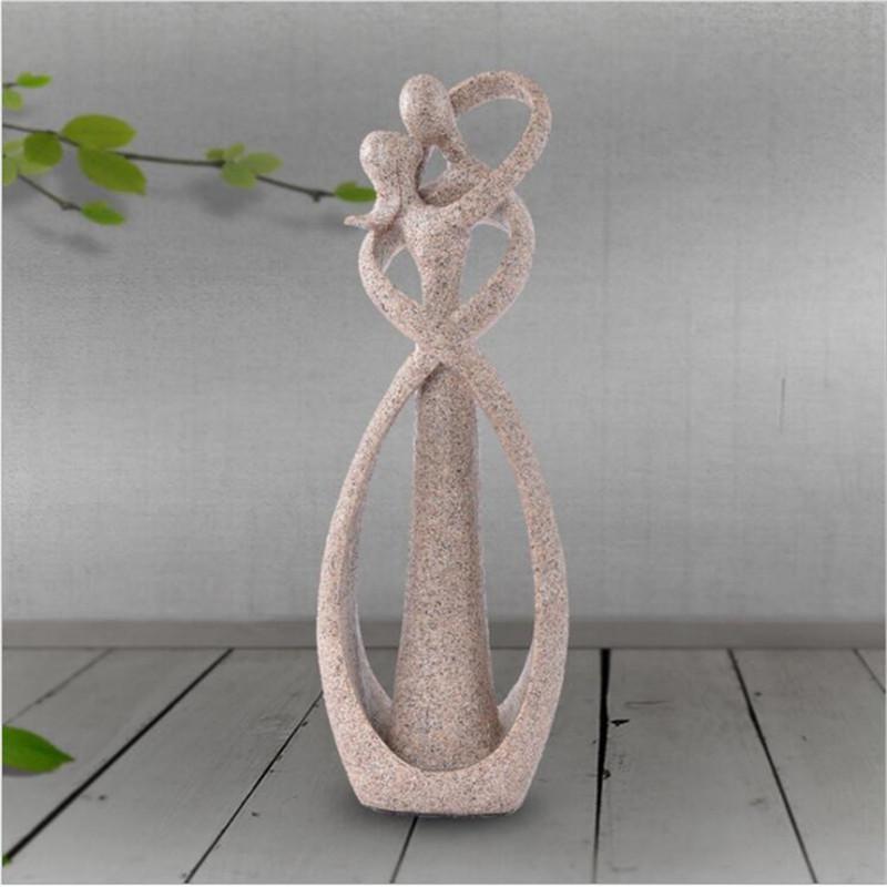 Romantic Sandstone Cameo Couple Statue Home Decor Gift for Newlyweds
