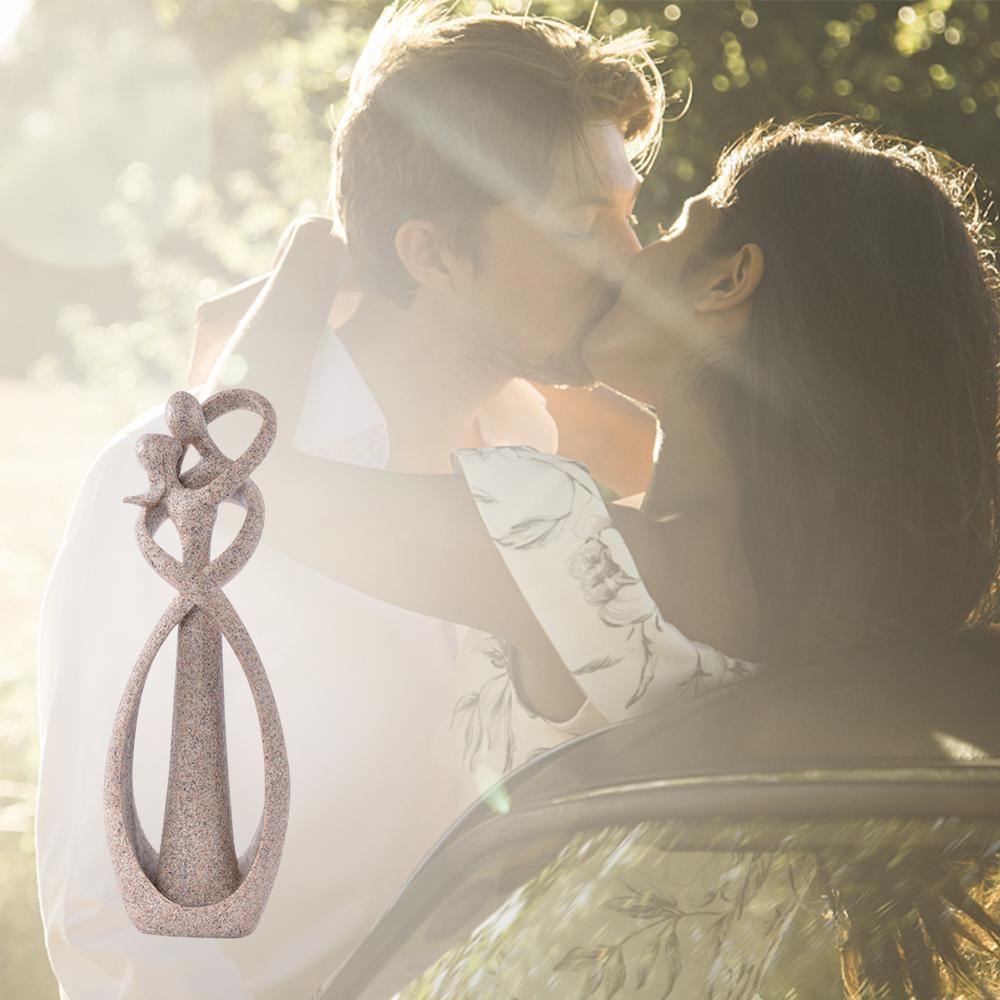 Romantic Sandstone Cameo Couple Statue Home Decor Gift for Newlyweds