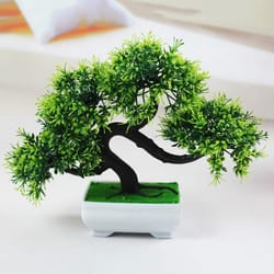 welcome pine artificial plant desk decor realistic greenery desktop accent for home & office