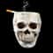 Gothic Skull Ashtray Resin Halloween Decor Smoking Accessory