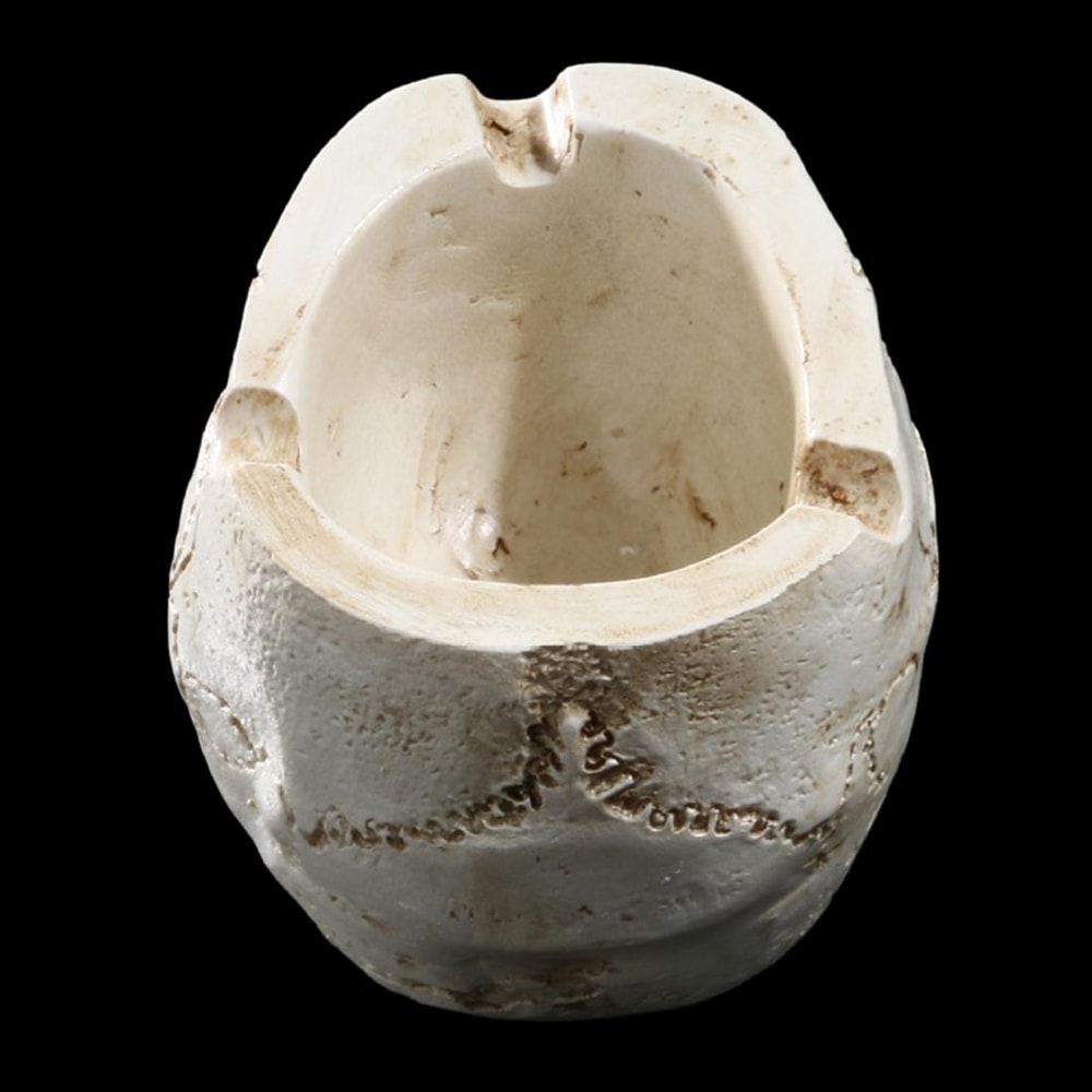 Gothic Skull Ashtray Resin Halloween Decor Smoking Accessory