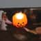 LED Pumpkin Candle Light Halloween Decor Smiling Jack O Lantern Table Ornament 1