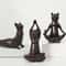 Zen Yoga Cat Figurine Meditation Decor for Home and Office