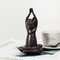 Zen Yoga Cat Figurine Meditation Decor for Home and Office