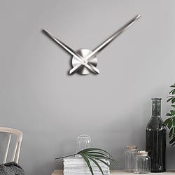 diy stainless steel wall clock large 40 inch modern mirror wall clock for home decor