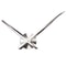 DIY Stainless Steel Wall Clock Large 40 Inch Modern Mirror Wall Clock for Home Decor