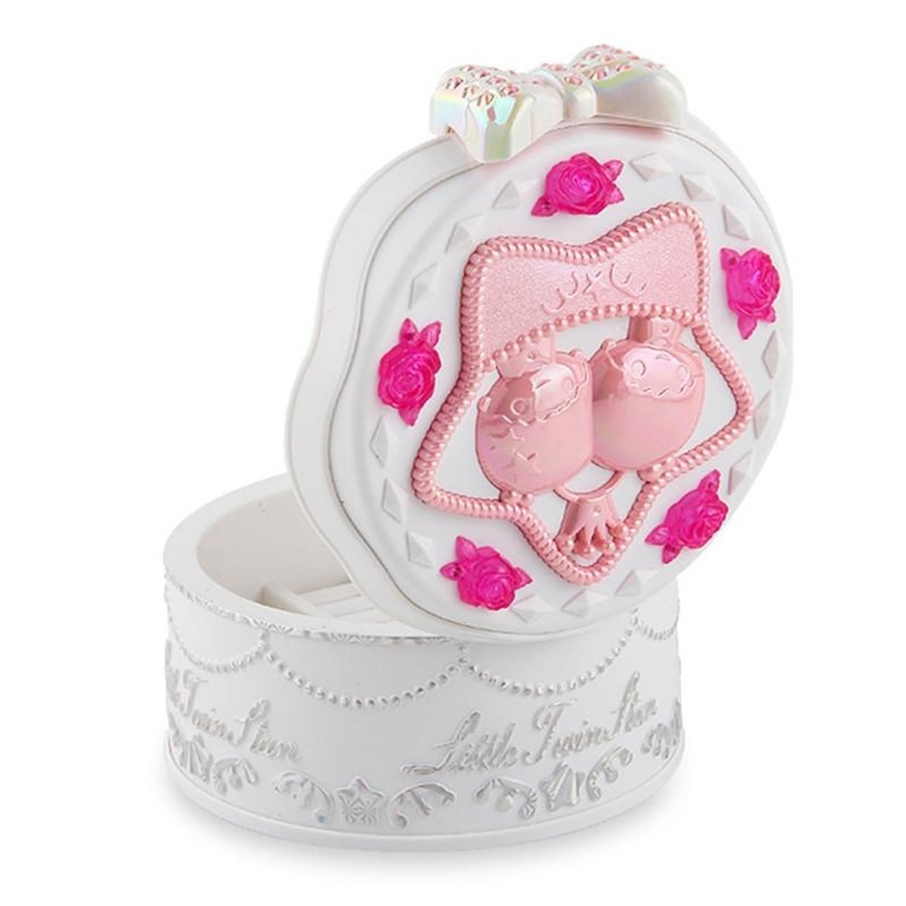 Rotating Ballet Music Box for Kids Pink Dancing Ballerina Jewelry Organizer