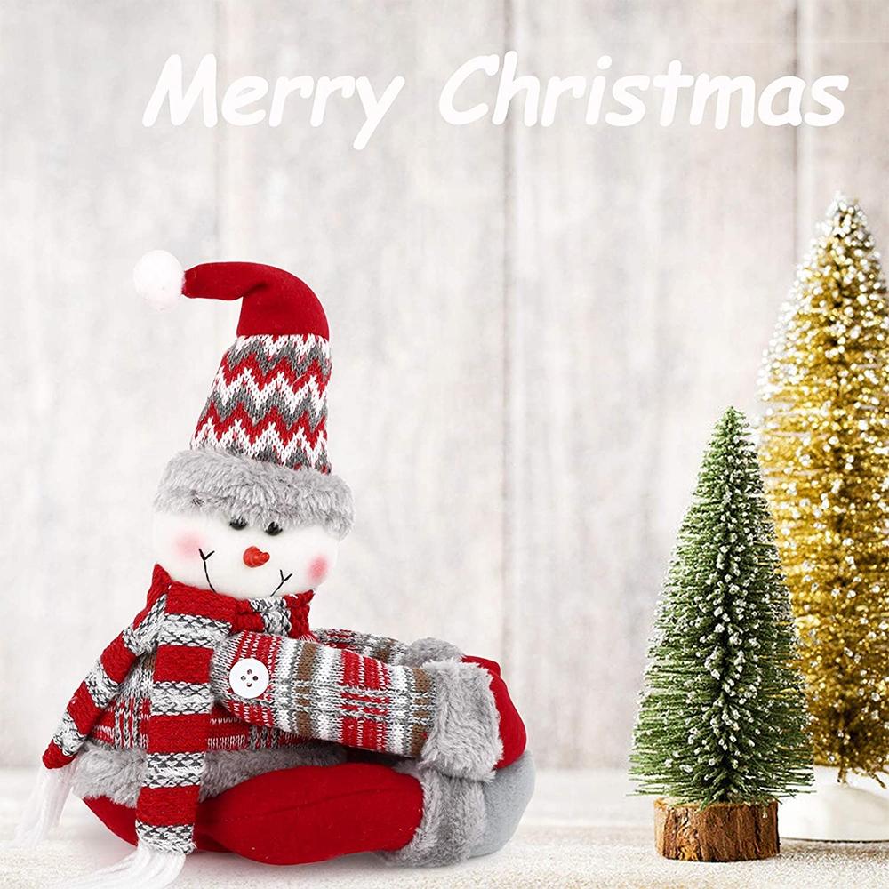 Christmas Elk Curtain Tieback Plush Doll Holiday Curtain Buckle Decor 4