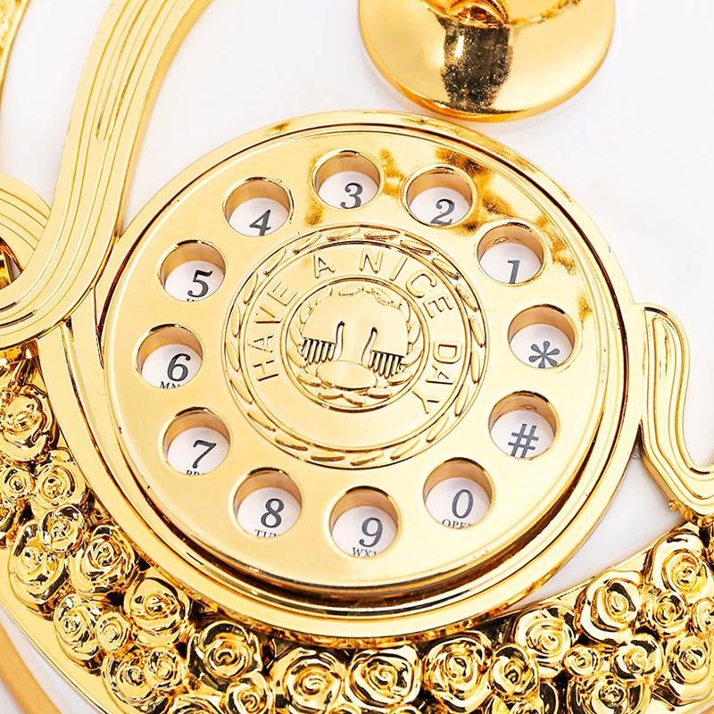Vintage Rotary Telephone Music Box Decor for Home Entryway Gift