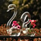 Elegant Swan Glass Vase Centerpiece for Home & Wedding Decor