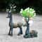 Elegant Deer Car Ornament Set Resin Dashboard Decor For Home And Office 1