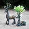 Elegant Deer Car Ornament Set Resin Dashboard Decor For Home And Office 1