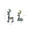 Elegant Deer Car Ornament Set Resin Dashboard Decor For Home And Office 4