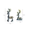 Elegant Deer Car Ornament Set Resin Dashboard Decor For Home And Office 4