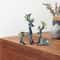 Elegant Deer Car Ornament Set Resin Dashboard Decor For Home And Office 8