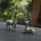 Elegant Deer Car Ornament Set Resin Dashboard Decor For Home And Office 2