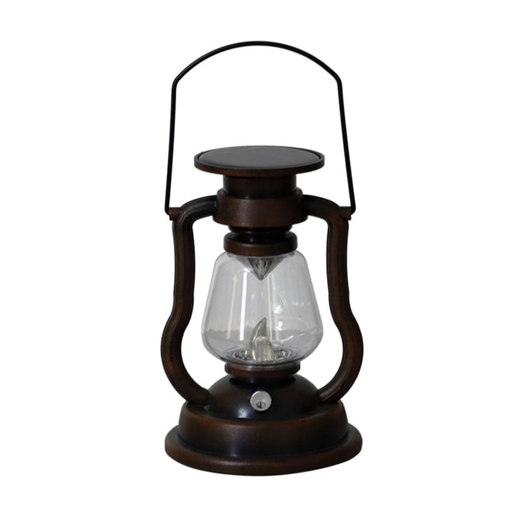 Solar Flame Lantern Vintage Kerosene Style Outdoor Decorative Light