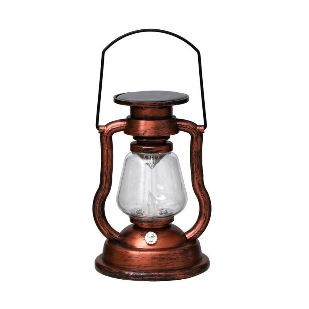 Solar Flame Lantern Vintage Kerosene Style Outdoor Decorative Light