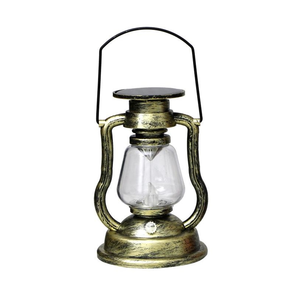 Solar Flame Lantern Vintage Kerosene Style Outdoor Decorative Light