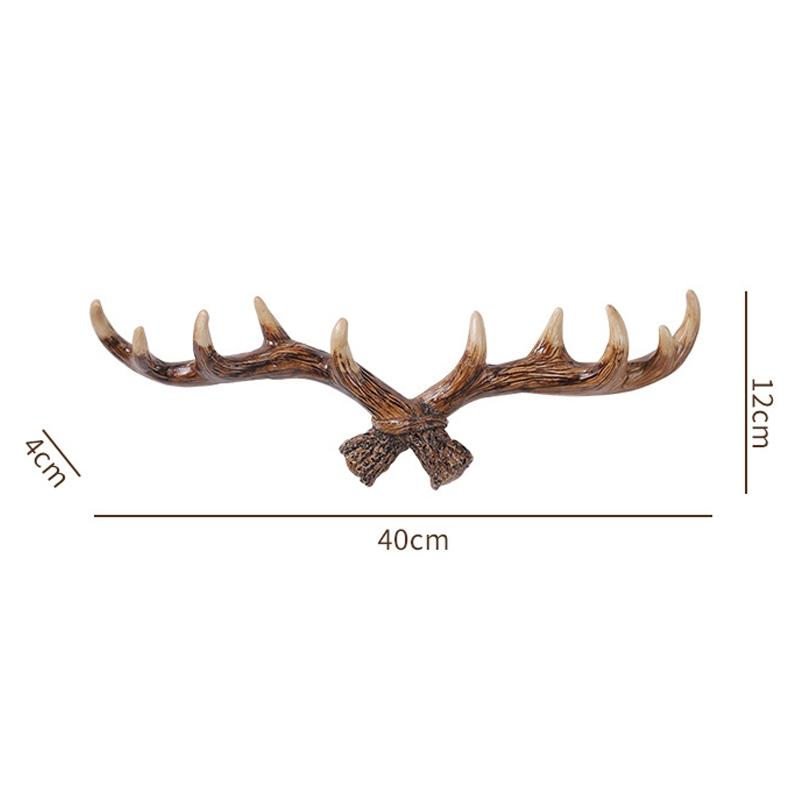 Resin Antler Wall Hook Decorative Coat Rack Wall Hanger For Entryway Storage 4