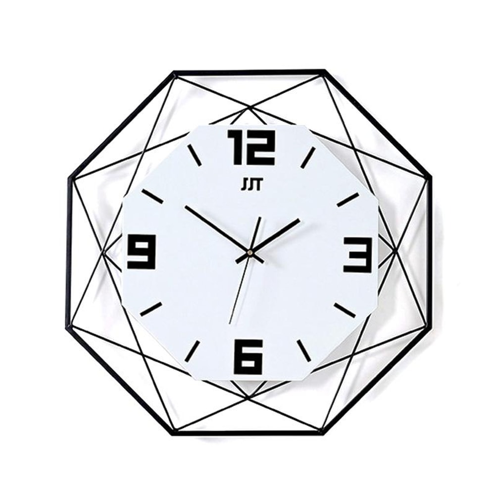 Modern Acrylic Wall Clock Transparent Minimalist Home Decor Quartz Timepiece Black 4