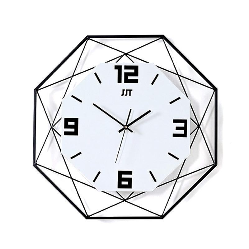 Modern Acrylic Wall Clock Transparent Minimalist Home Decor Quartz Timepiece Black 4