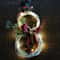 LED Christmas Vine Ring with Lights Festive Garland Decoration for Home, Hotel & Event Displays