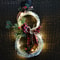 LED Christmas Vine Ring with Lights Festive Garland Decoration for Home, Hotel & Event Displays