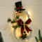 LED Christmas Vine Ring with Lights Festive Garland Decoration for Home, Hotel & Event Displays
