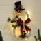 LED Christmas Vine Ring with Lights Festive Garland Decoration for Home, Hotel & Event Displays