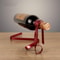 Metal Ribbon Suspended Wine Bottle Holder Iron Decorative Wine Rack Desktop Home Ornament
