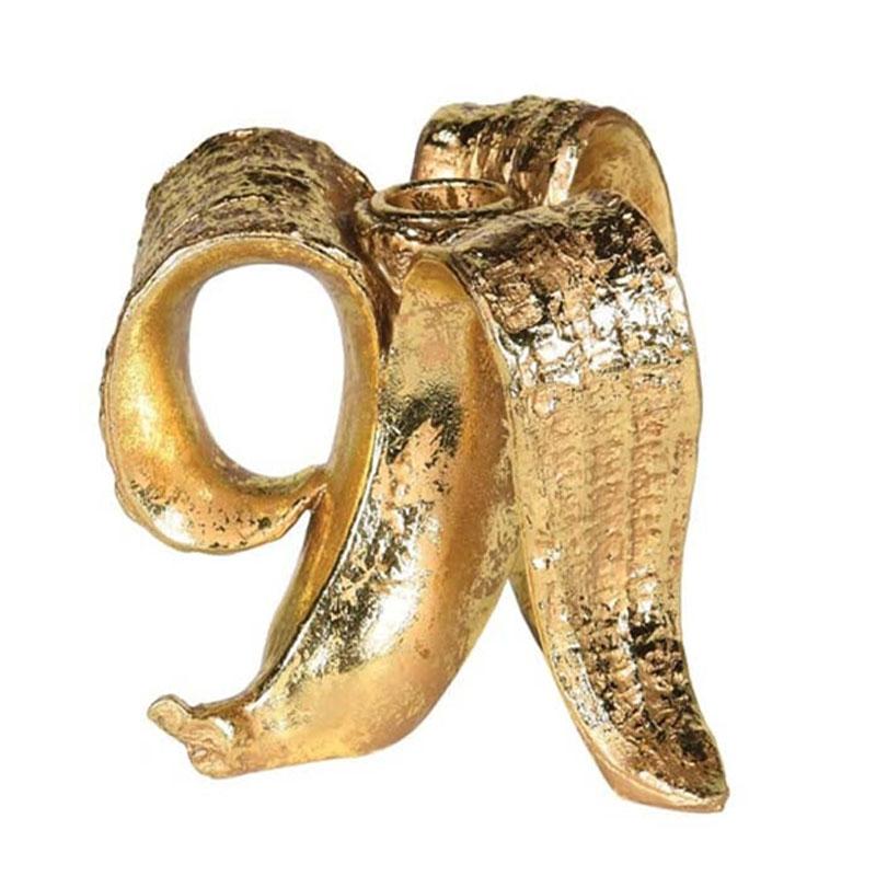 Banana Peel Candle Holder Resin Home Decor Accent