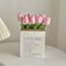 Artificial Tulip Bouquet with Paper Bag Faux Flower Arrangement Simulation Flowers Home Decor Set