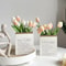 Artificial Tulip Bouquet with Paper Bag Faux Flower Arrangement Simulation Flowers Home Decor Set