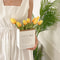 Artificial Tulip Bouquet with Paper Bag Faux Flower Arrangement Simulation Flowers Home Decor Set