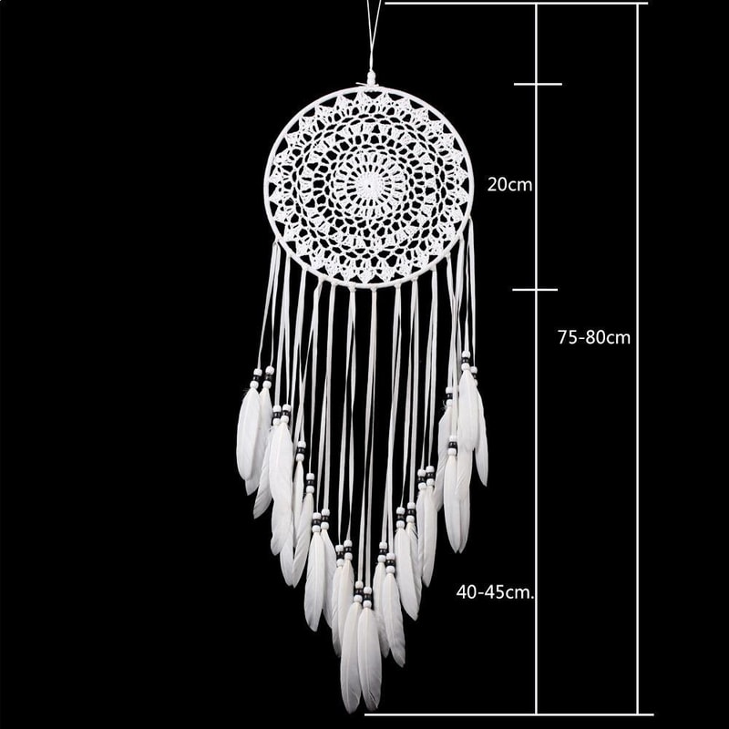 Black Hand Woven Dream Catcher Wall Hanging Car Decoration Boho Home Decor 5