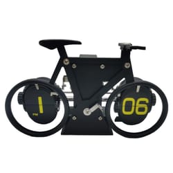 retro flip clock bicycle shape decorative quartz home table clock for living room and office decor
