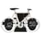 Retro Flip Clock Bicycle Shape Decorative Quartz Home Table Clock for Living Room and Office Decor