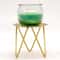 Wrought Iron Glass Candle Holder Vintage Home Decor Gold Decorative Candle Holder Ornament 1