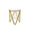 Wrought Iron Glass Candle Holder Vintage Home Decor Gold Decorative Candle Holder Ornament 2