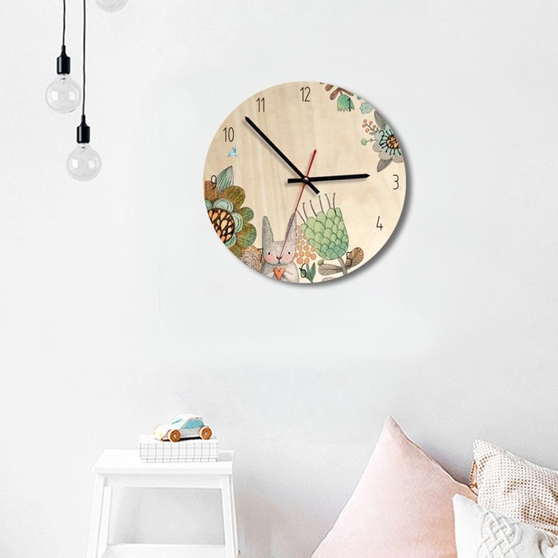 Dog Shaped Swinging Tail Wall Clock Battery Operated Decorative Home & Office Timepiece