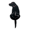 Dog Shaped Swinging Tail Wall Clock Battery Operated Decorative Home Office Timepiece 4