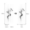 3D Silhouette Door Stickers Set Self Adhesive Door Decal Wall Art PVC Door Mural Decor