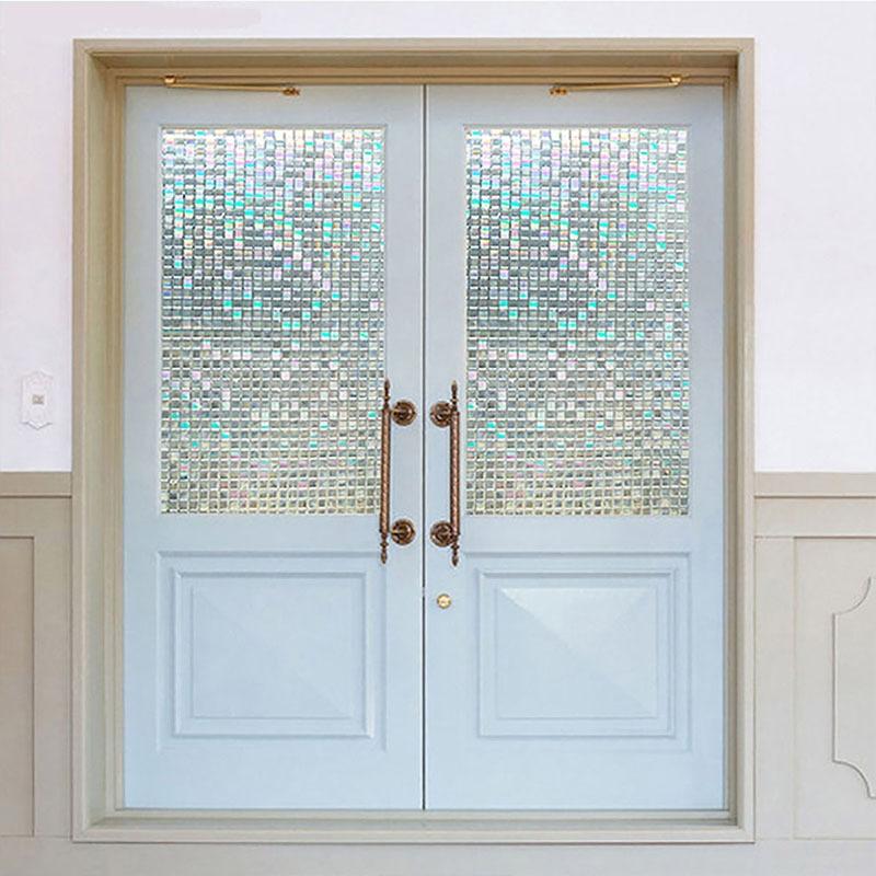 3D Silhouette Door Stickers Set Self Adhesive Door Decal Wall Art PVC Door Mural Decor