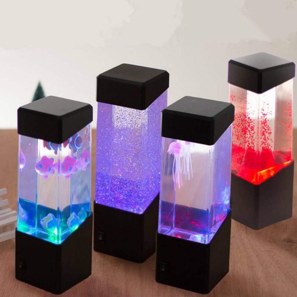 LED Jellyfish Night Light Ambient Jellyfish Lamp USB Night Light Home Decor 3