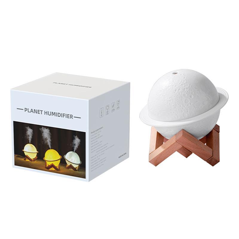 Moon Planet USB Aromatherapy Humidifier with Ambient Light Portable Mini Desk Humidifier