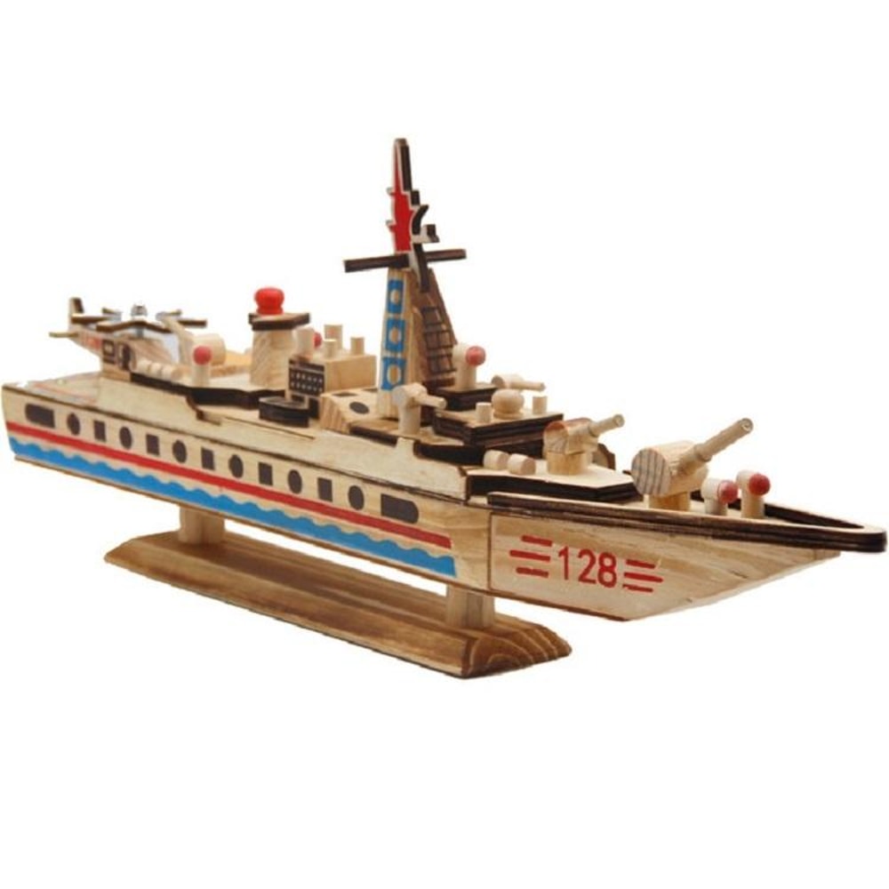 Wooden Music Sailing Boat Music Box Decoration, Creative Wooden Boat Decor Gift for Home and Office