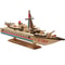 Wooden Music Sailing Boat Music Box Decoration, Creative Wooden Boat Decor Gift for Home and Office